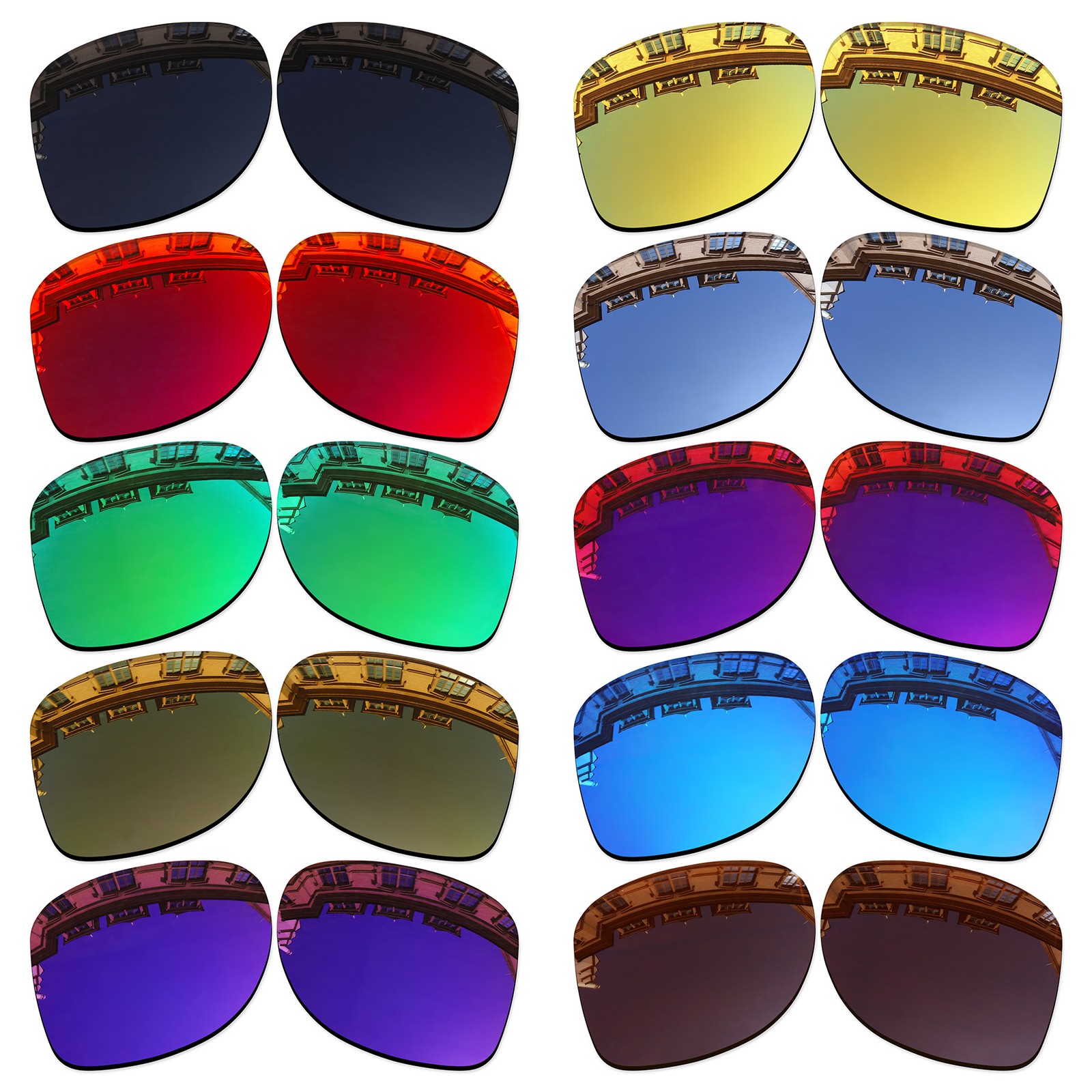 Vonxyz Polarized Replacement Lenses for-Oakley Leffingwell OO9100 Sunglasses