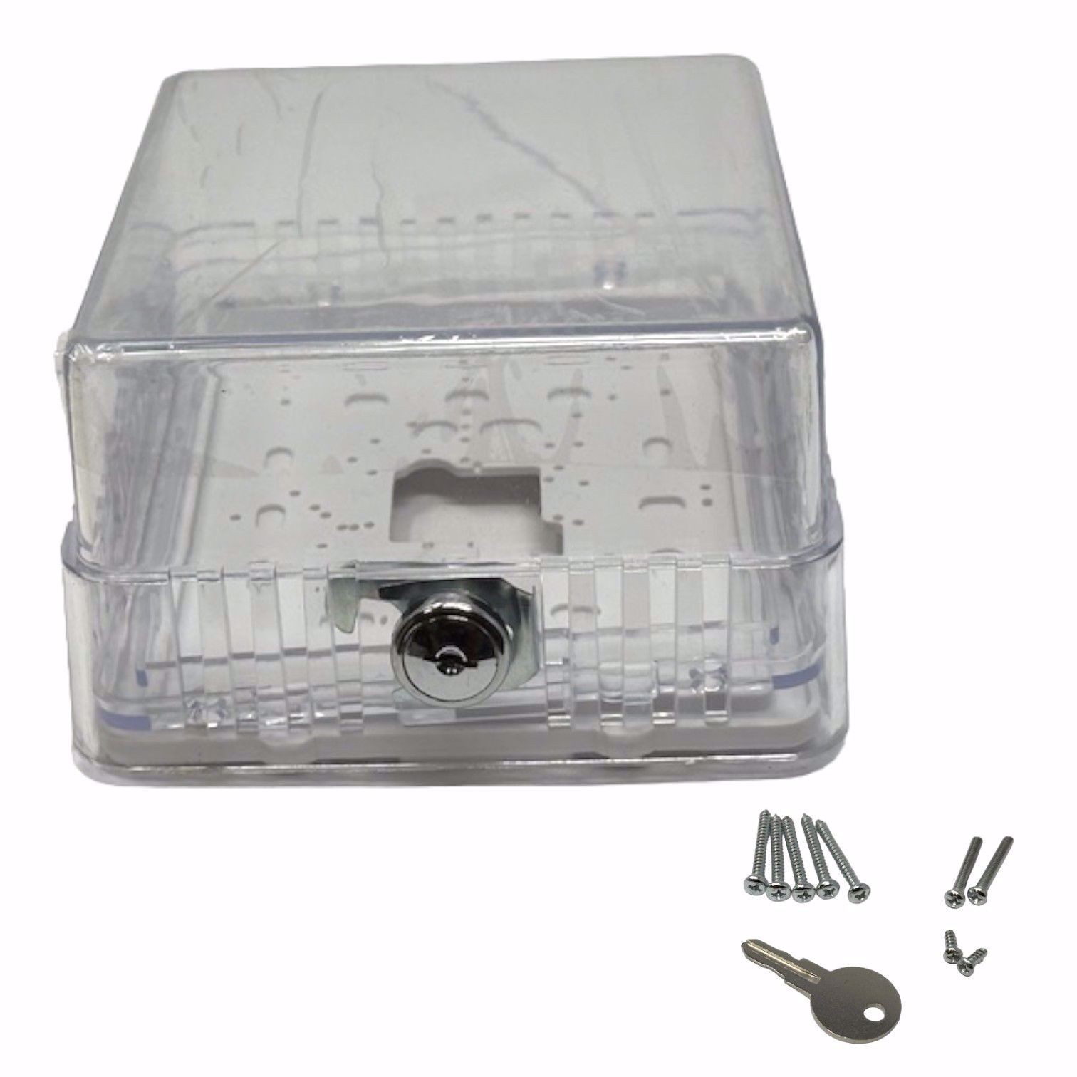 WHITE RODGERS F29-0227 THERMOSTAT GUARD SOLID AND RING BASES CLEAR PLATIC