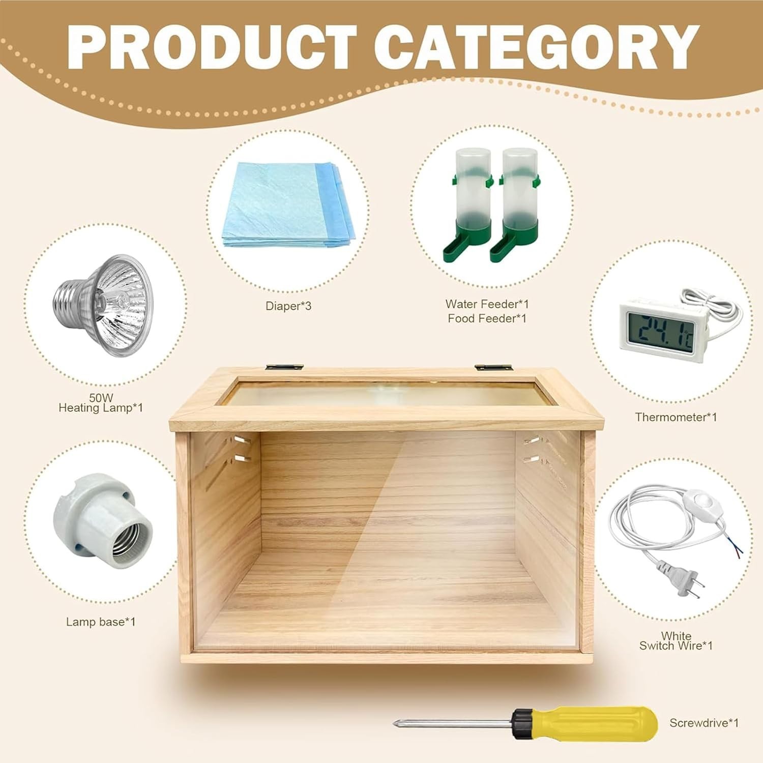 Chicken brooder Box Chick brooderbrooder Box for ChicksSmall Chicken coopB...