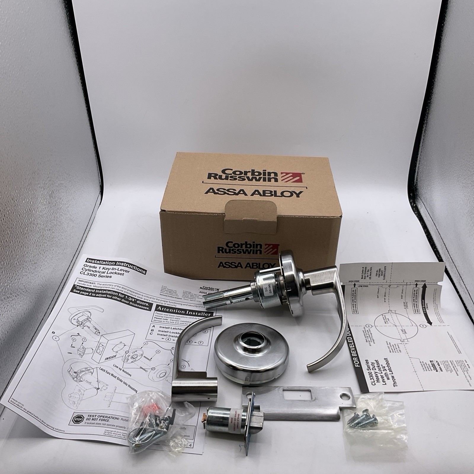 NEW Corbin Russwin Assa Abloy CL3310 PZD 626 Commerical Door Lock