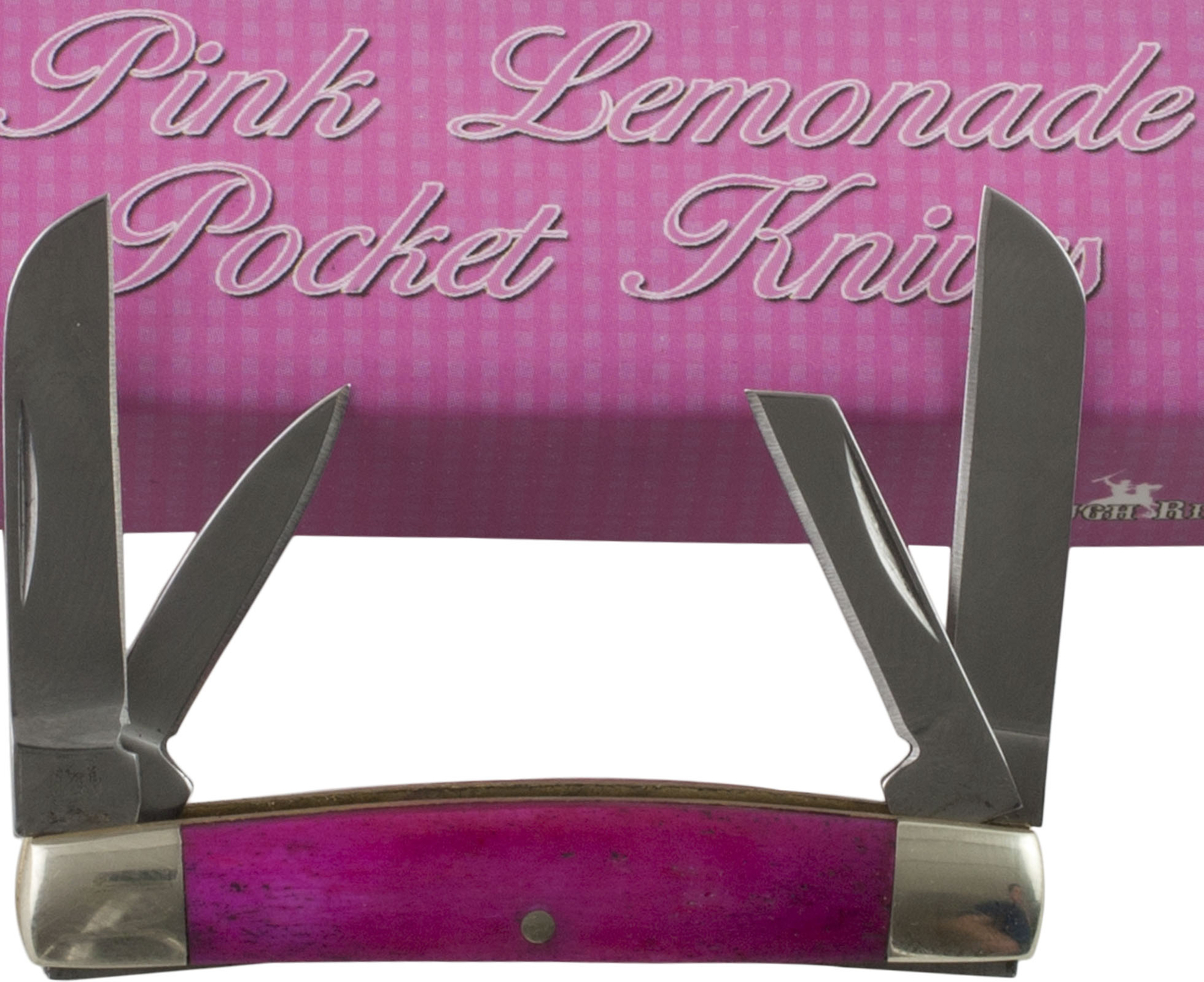Rough Rider Pink Smooth Bone Mini Congress Pocket Knife RR1255 4 Folding Blade