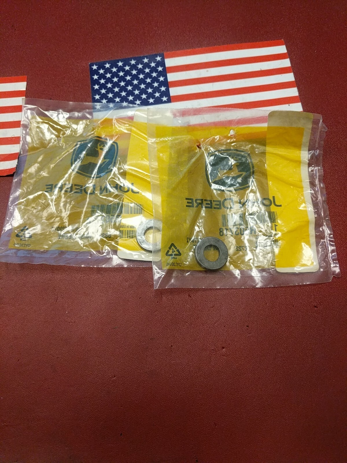 Lot of 2 Genuine John Deere Washer, p/n R503718