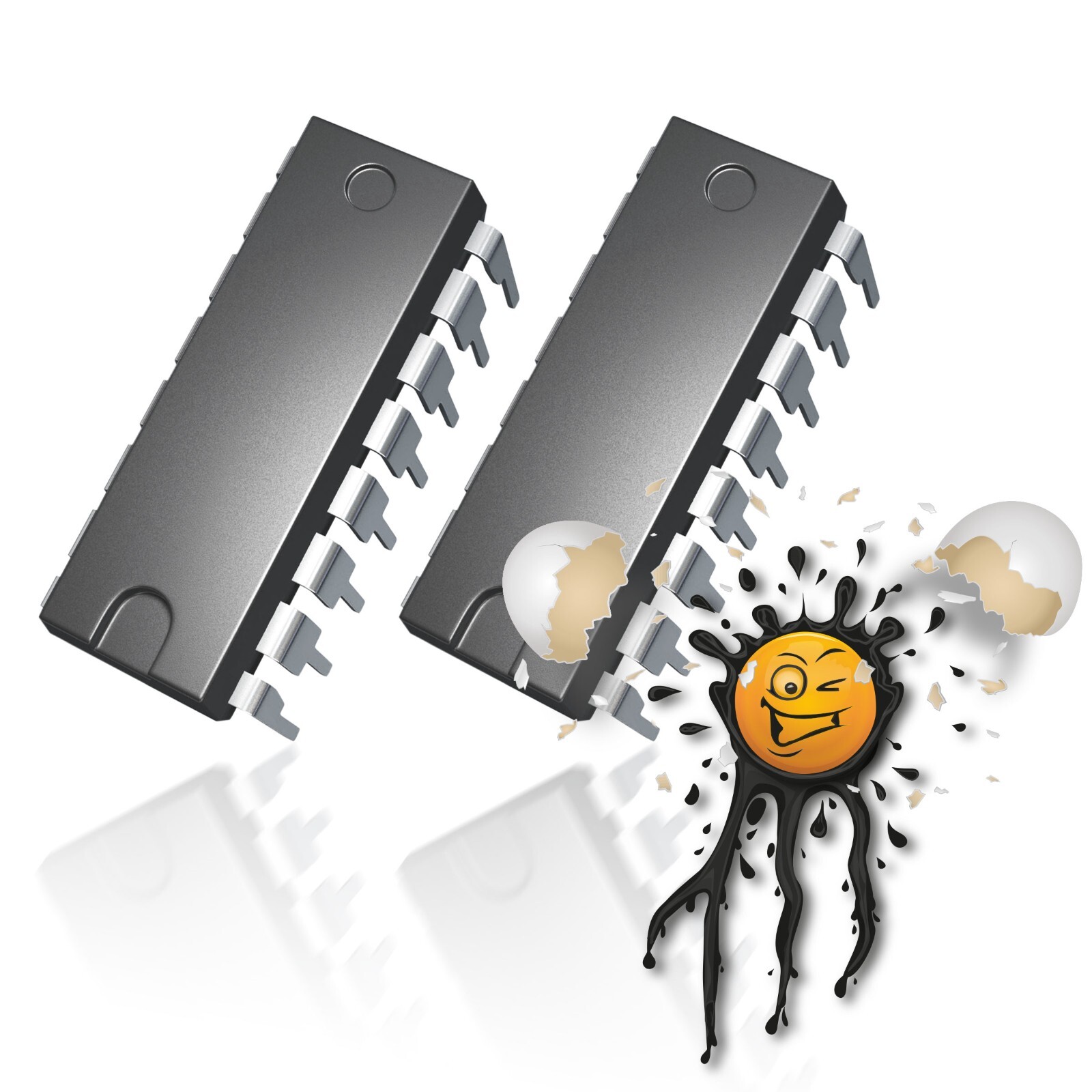 2 pieces 2 pcs. CD4528BE DIP16 MOS Multivibrator Pulse Pulse Width PWM IC