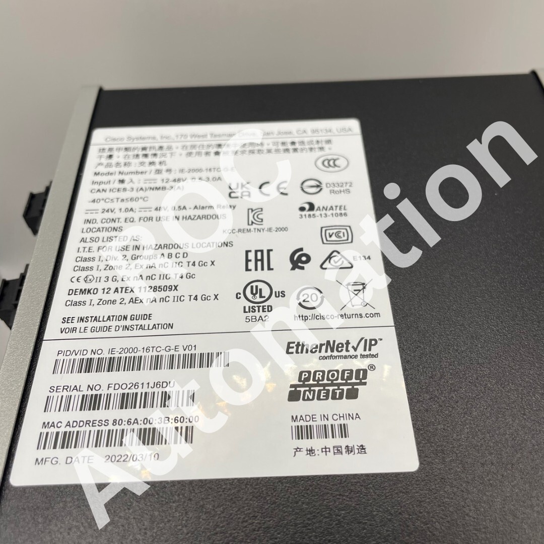 New Cisco IE-2000-16TC-G-E Industrial Ethernet Switch