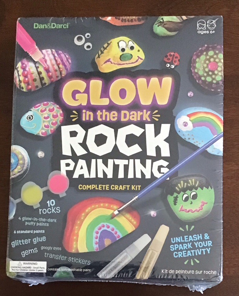 Glow In The Dark Rock Painting craft Kit From Dan & Darci Still Sealed