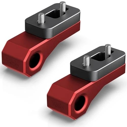 Bronco Rear Tow Hooks, Tow Point Hooks Fits Soft Shackles Towing Red Tow Hooks