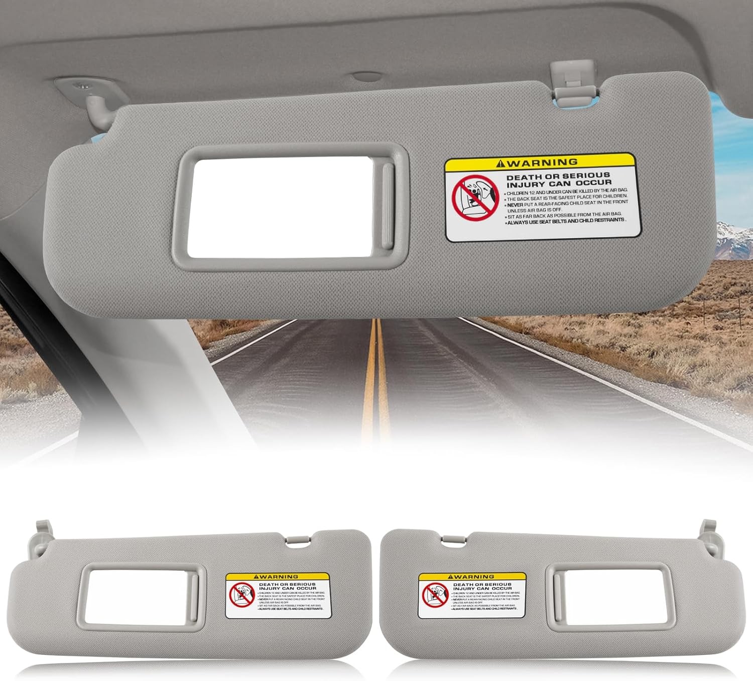 For Hyundai Elantra 2011-2015 Sun Visor Makeup Mirror Left Driver Right Side UV