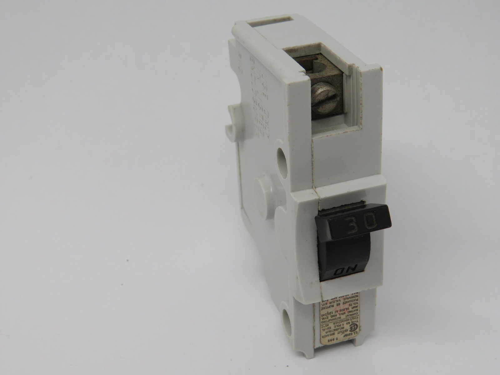 Federal Pioneer NA30 White Case Circuit Breaker 30A 120/240V 1P *COS CRACK* USED