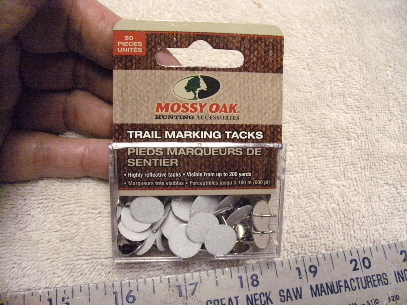Mossy Oak Trail Marking Tacks,Refective  50 Pieces hunting archery bowhunting