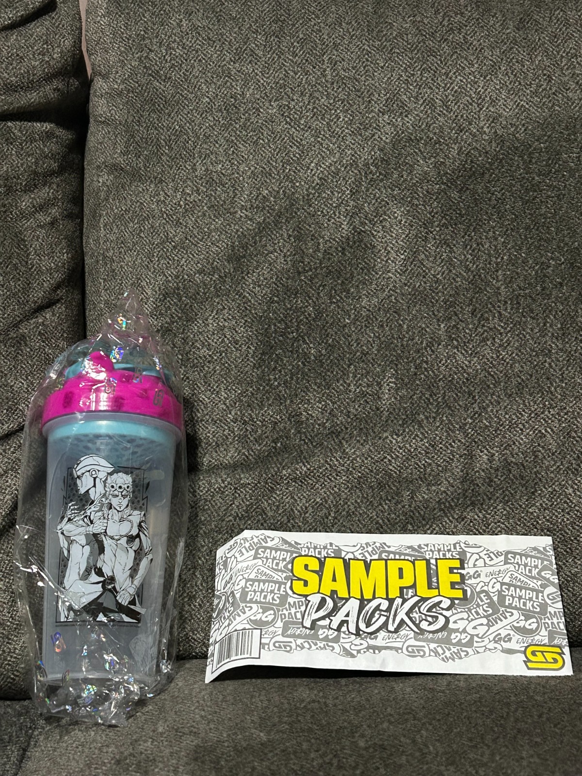 Gamersupps JoJo's Bizarre Adventure Shaker Cup: Giorno Giovanna SEALED W/Samples