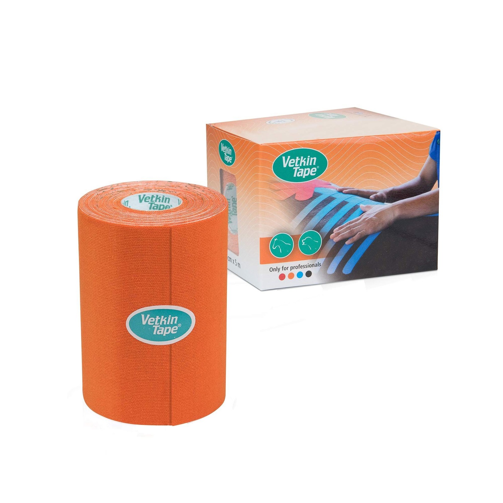 VetkinTape Equine & Canine Kinesiology Tape [Veterinary]: 3.93 in. x 16.5 ft. Or