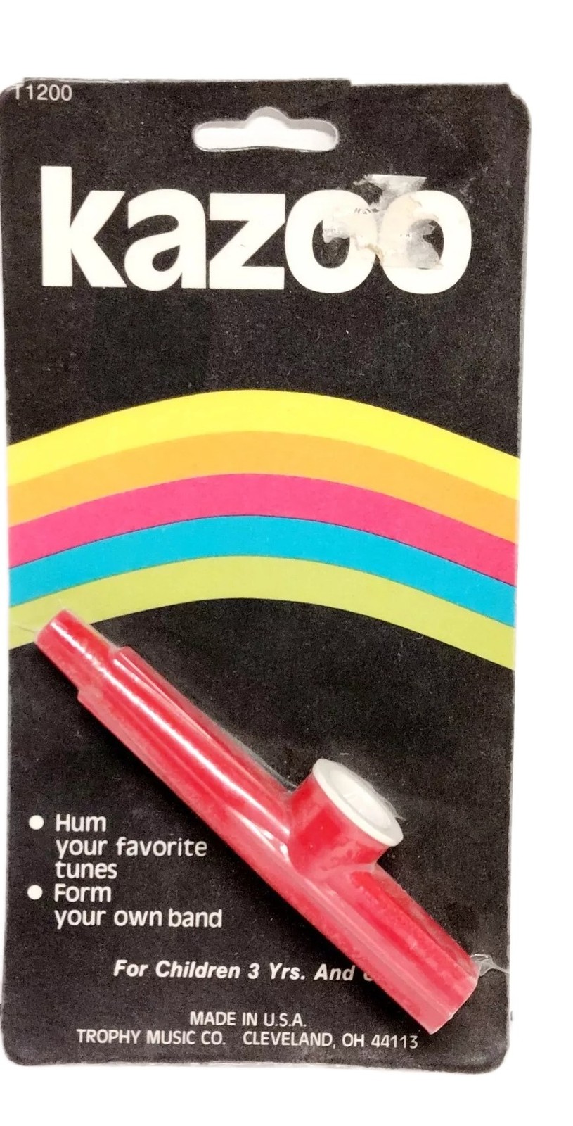 Vintage Trophy Music Co. Kids KAZOO Toy Plastic New