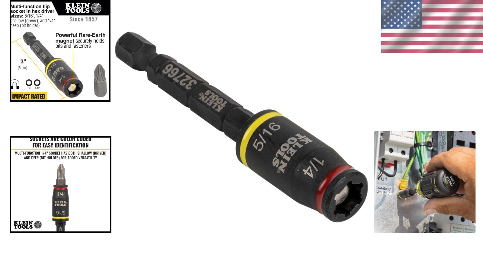 Multi-Functional 3-Inch Impact Driver Socket with Magnetic Hold - Durable Design