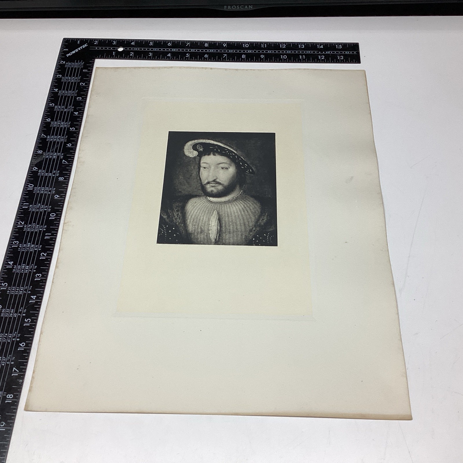 25 ART PRINT PAPER ETCHING PORTRAIT FRANCIS I KING OF FRANCE FLEMISH  VANCLEVE
