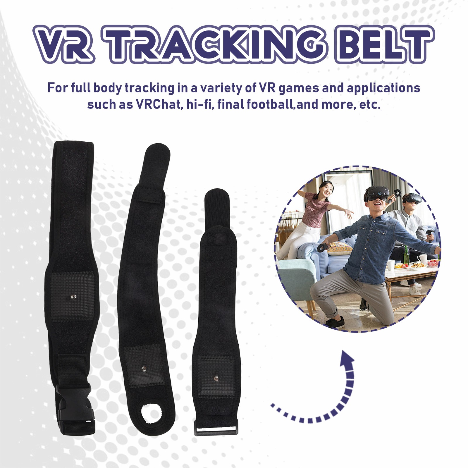 VR Tracking Belt,Tracker Belts and Palm Straps for Vive System Tracker1292