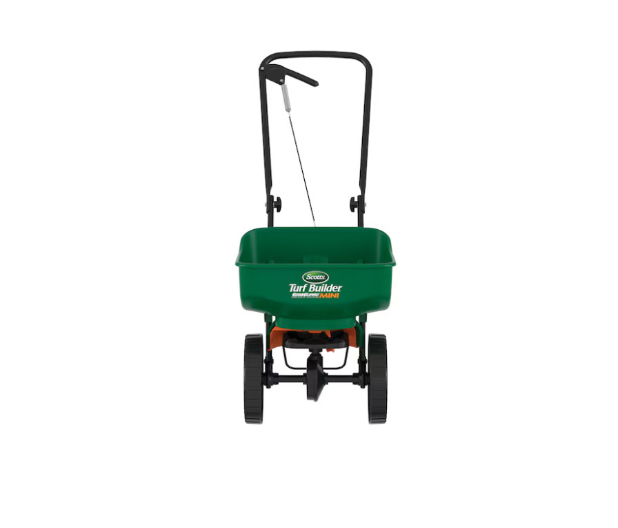 Scotts Turf Builder EdgeGuard Mini Spreader 15 lb for Seed, Fertilizer & Salt
