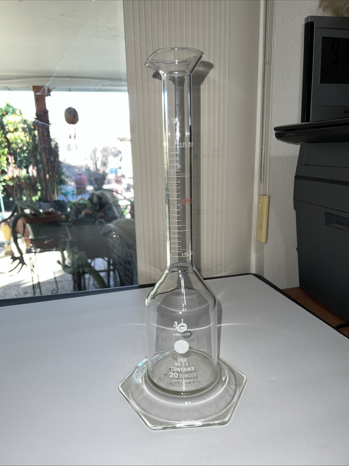 15 ” CLEAR GLASS Special TEST TUBE APOTHECARY BULBOUS LABORATORY Flask BIG