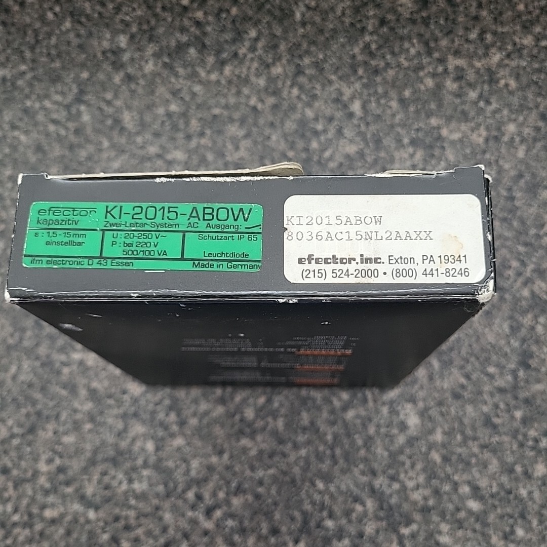 NEW!! Efector Proximity Switch K1-2015-ABOW w/ Box