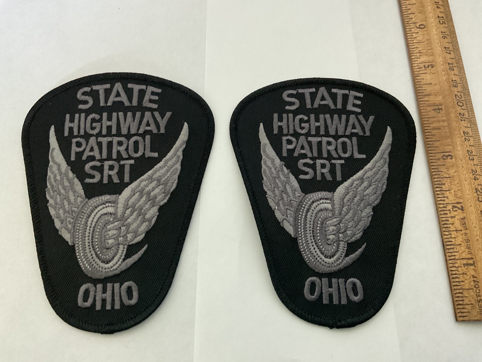 Ohio State Highway Patrol SRT Subdued collectors patch set  new and Full Size