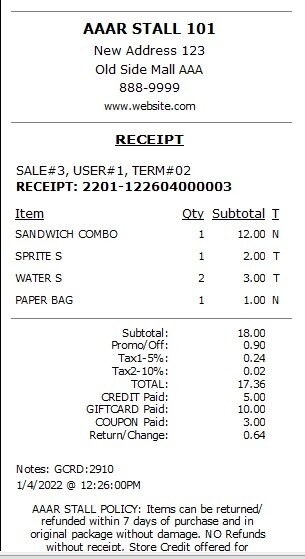 NWIQ Point Of Sale Software - Booth Inventory Billing
