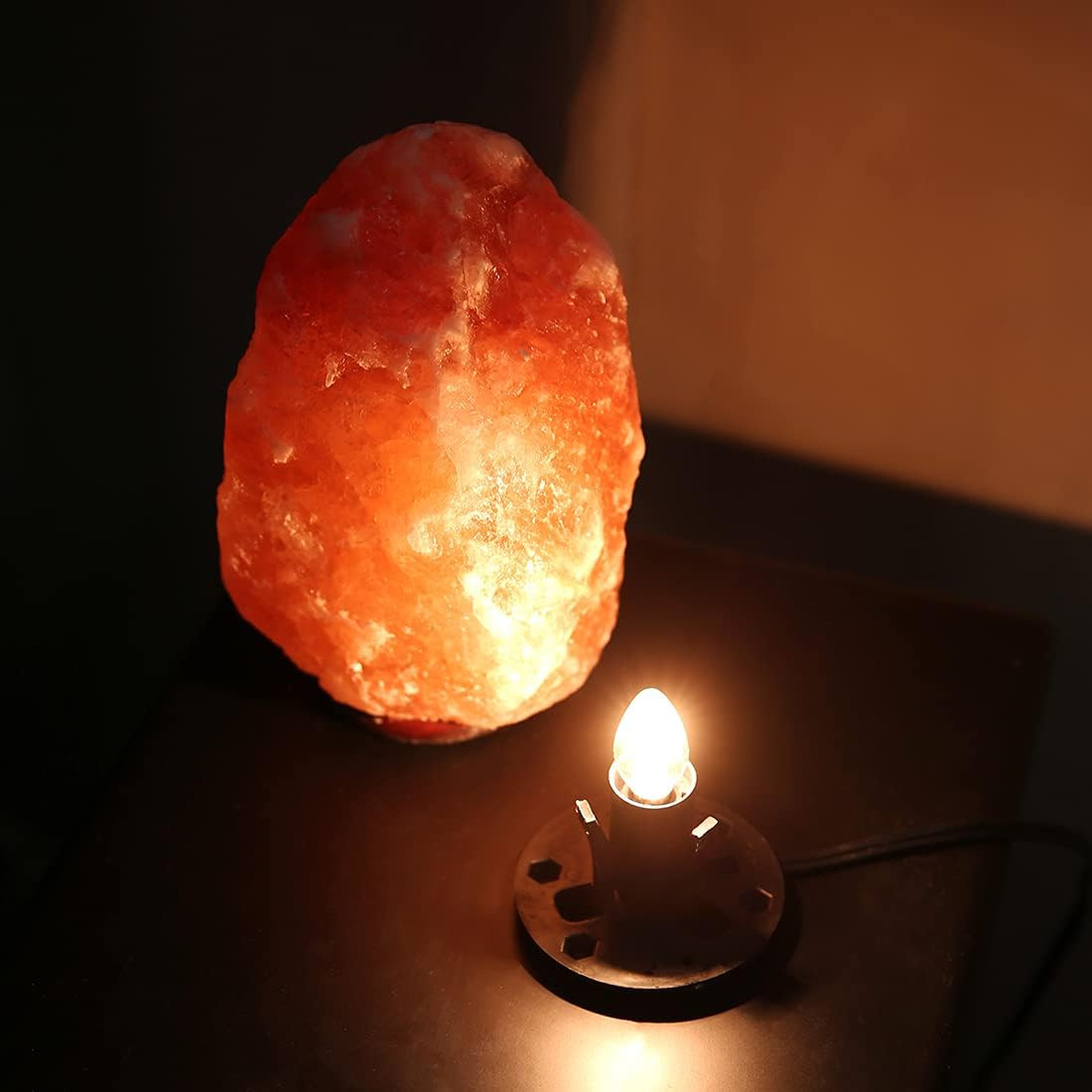 Himalayan Salt Lamp Cord Replacement with Dimmer Switch(2-Pack) and E12 Halogen