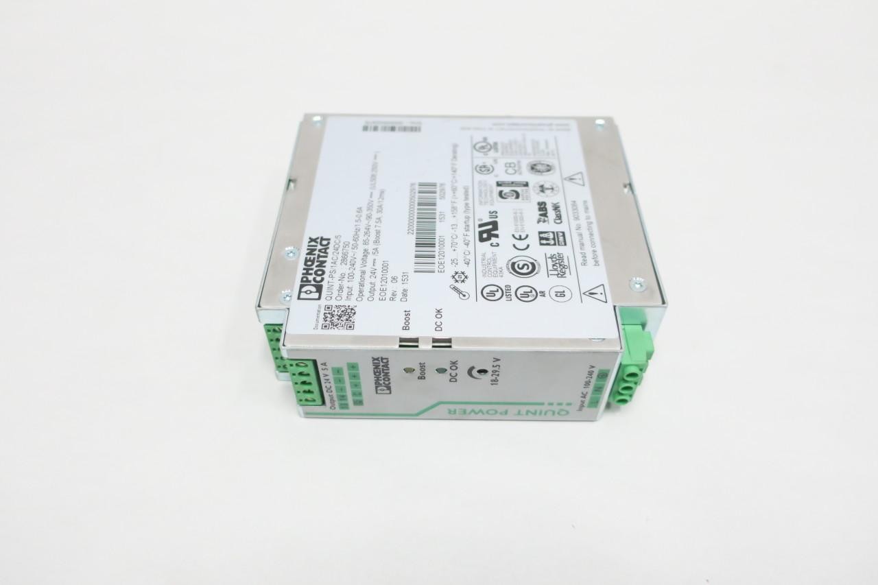 Phoenix Contact QUINT-PS/1AC/24DC/5 2866750 Power Supply 100-240v-ac 5a 24v-dc