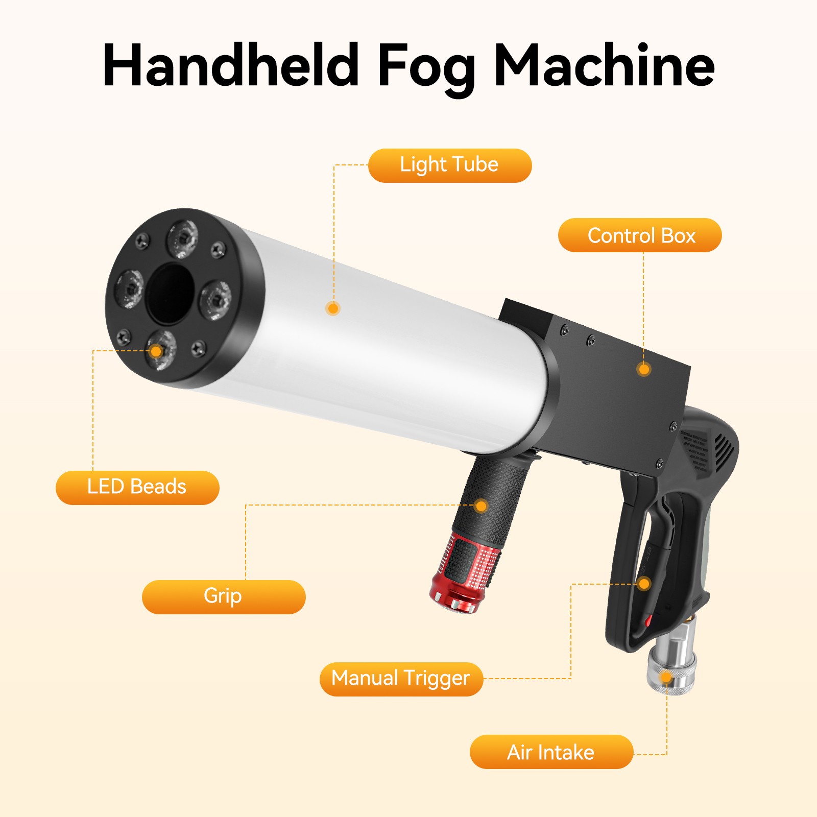 LED CO2 Gun LED Confetti Cannon Machine CO2 Jet Stage Event For Party DJ Club