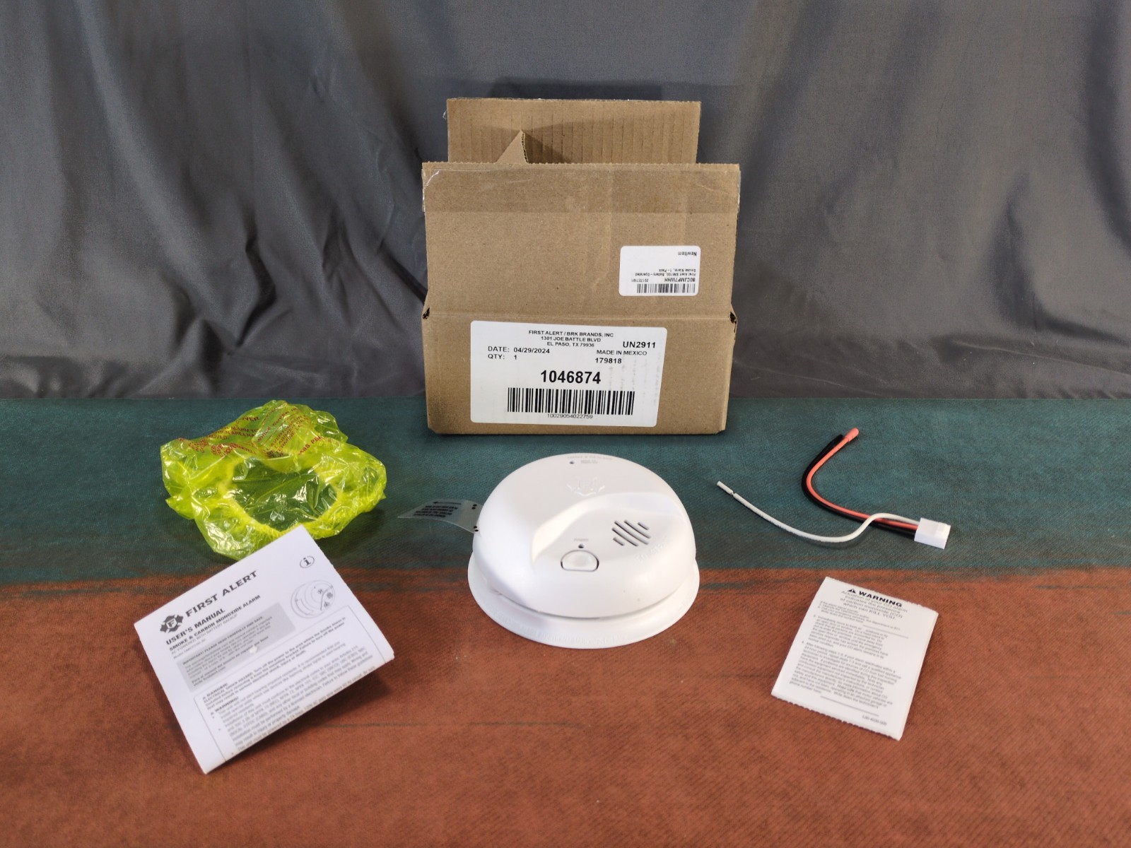 BRK First Alert SM100-AC 1046721 Interconnect Hardwire Smoke Alarm TESTED
