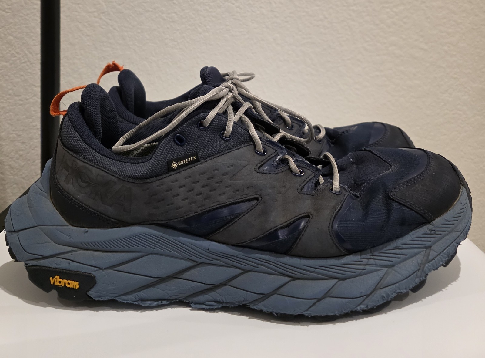 Hoka One One Anacapa Low GTX Gore-Tex Outer Blue Navy Hiking Shoe Men’s 10.5