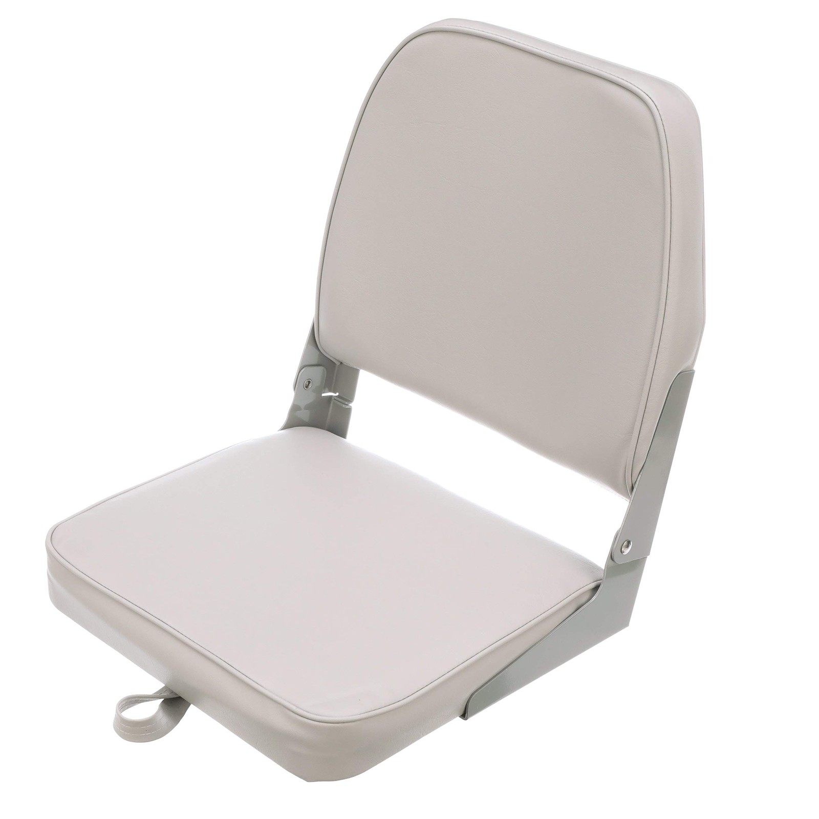 98395GY Low-Back Padded Boat Seat, Gray, High-Impact Plastic Frame, 15 Inches...