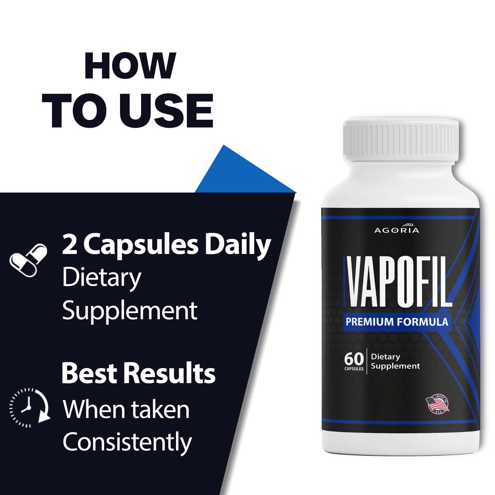 (6 Pack) Vapofil Advanced Male Pills Vapo Fil Formula Supplement