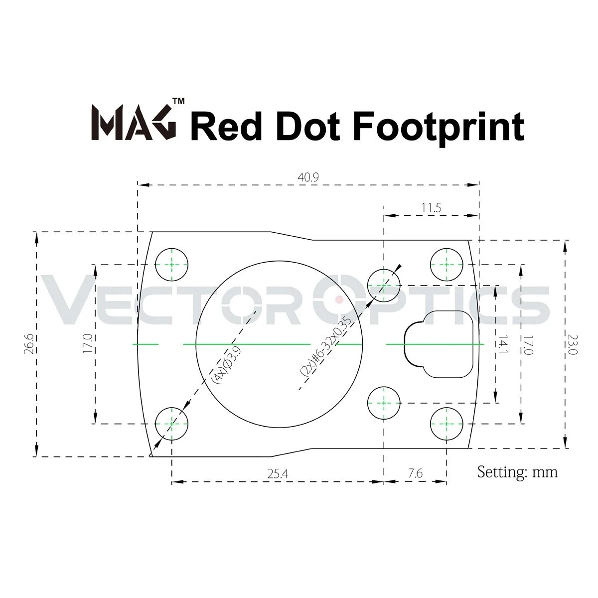 VECTOR OPTICS MICRO RED DOT OPTIC FOR GLOCK 43X MOS 48 MOS MULTI RETICLE & SHAKE