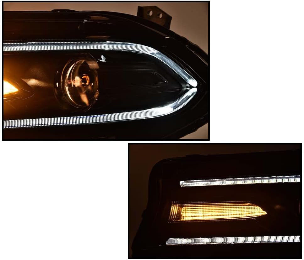 DRL LED Front Headlamp Assembly Headlights Assembly Front Headlamp | Compatible