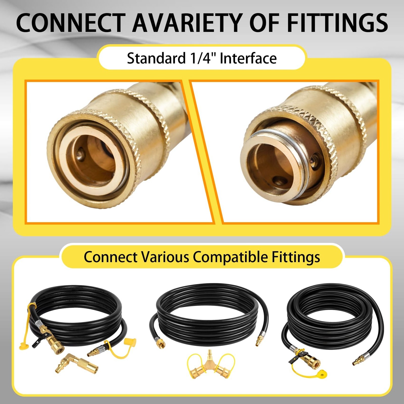 Universal 1/4" Propane Gas Grill Regulator & Quick-Connect Adapter with QCC1 ...