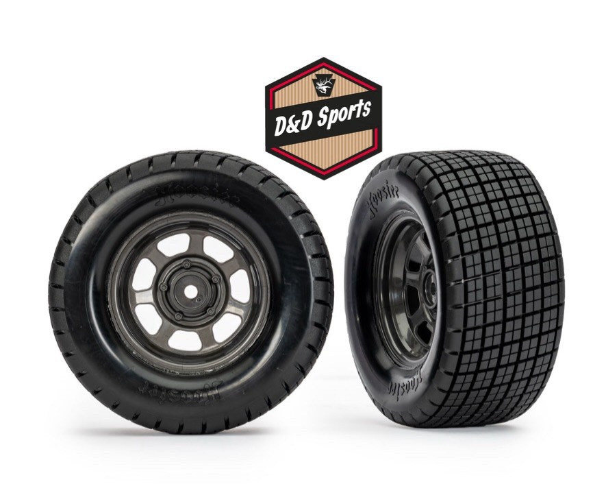 Traxxas 10474X - Tires & wheels assembled, glued, Hoosier tires (Slash Modified)