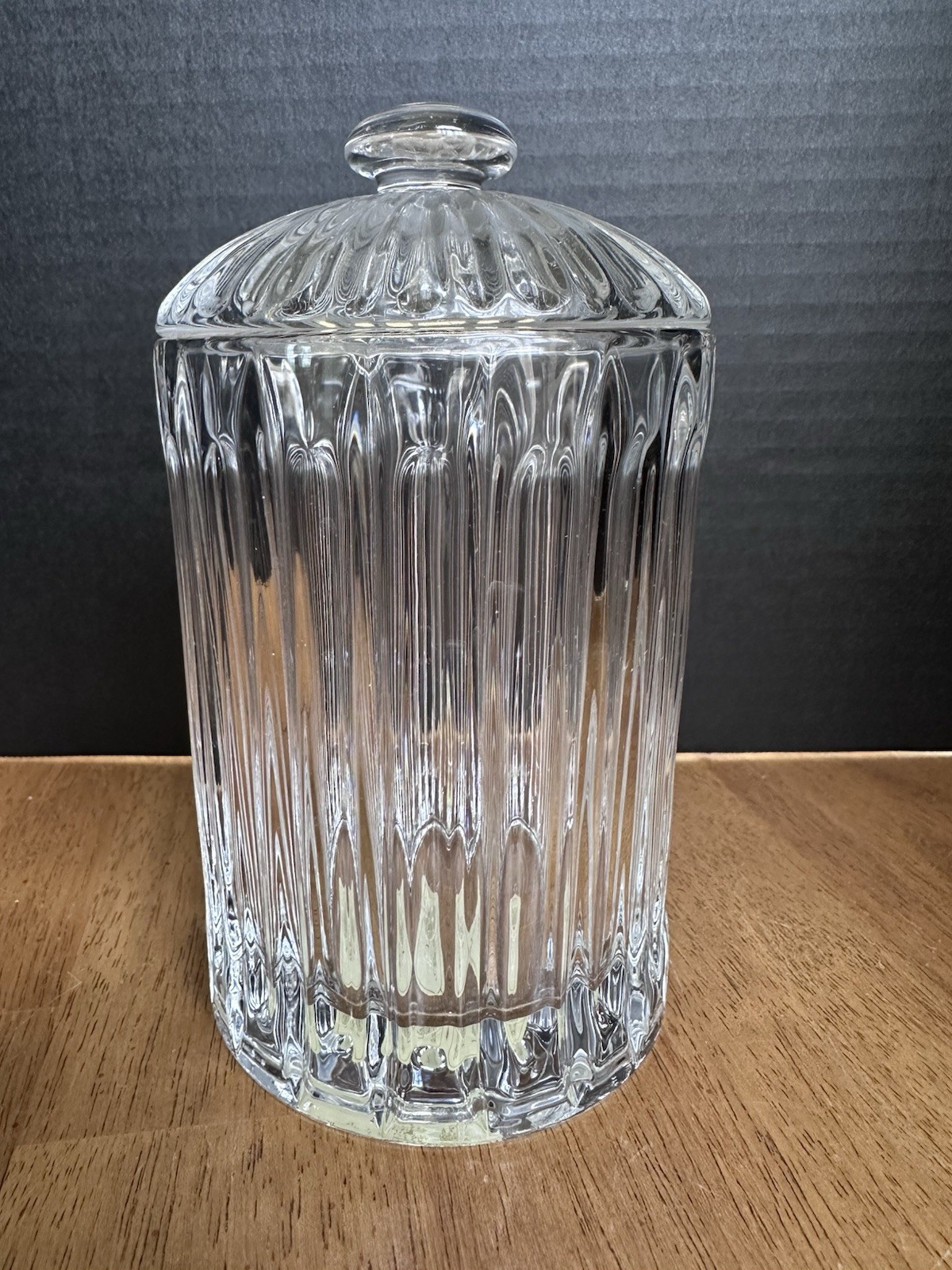 LENOX 7" Clear Crystal Covered Box/Jar in Original Box #6344964