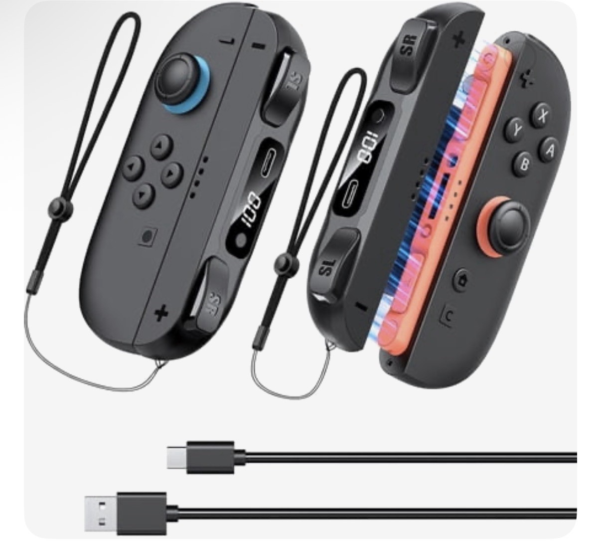 Switch 2 Joy-Con Charging Grip 3700mWh Battery Fast Charge USB-C Nintendo