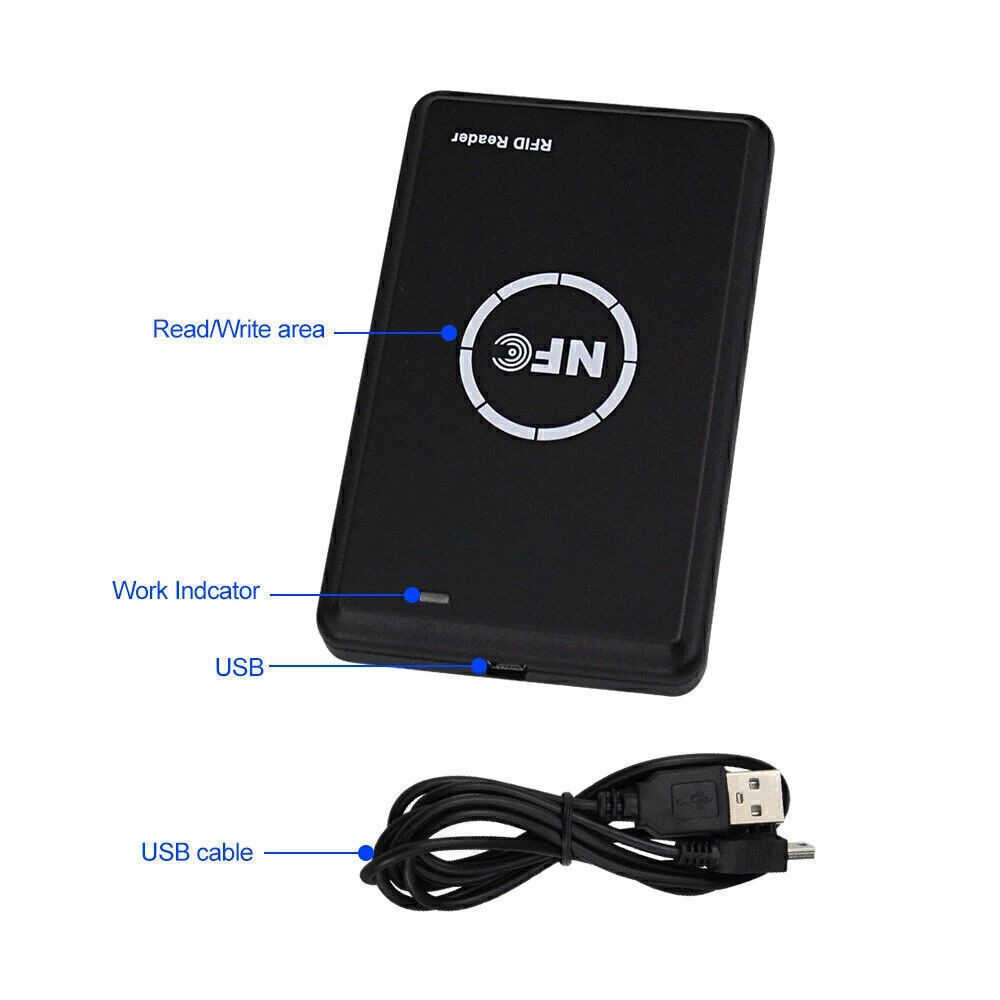 Card Reader Support Uid Fuid Cuid Ufuid Ic Semi-Encrypted Card Rewriteable