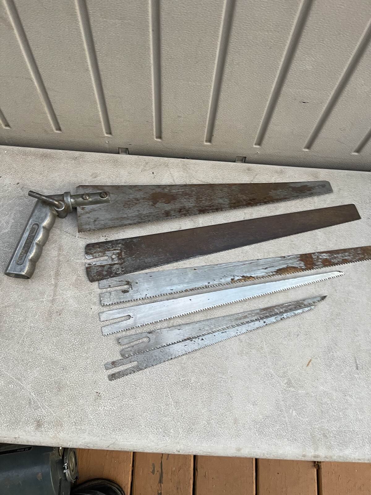 SPEEDY COMPASS SAW CHICAGO SPECIALTY MFG. CO. VINTAGE CAST ALUMINUM HANDLE