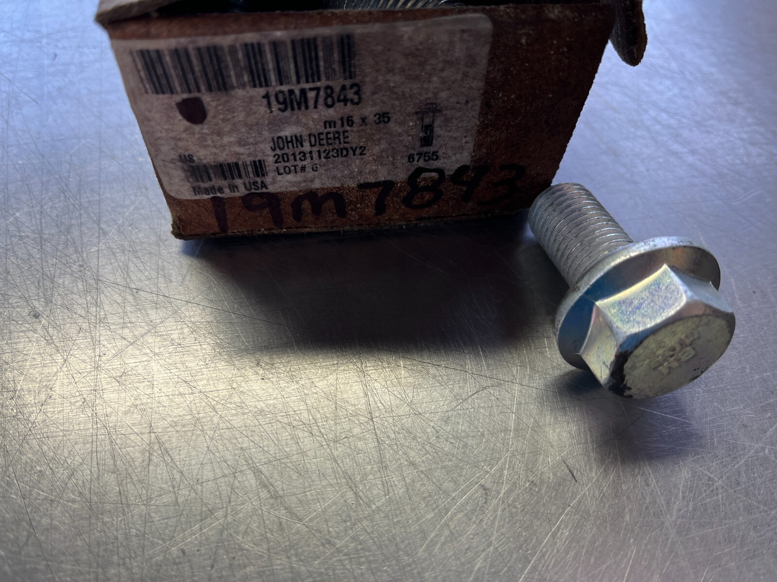 19M7843 GENUINE OEM John Deere BOLT
