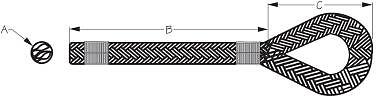 Sea-Dog Premium Dock Line, 3/8" x 25', Blue, 302110025BL-1
