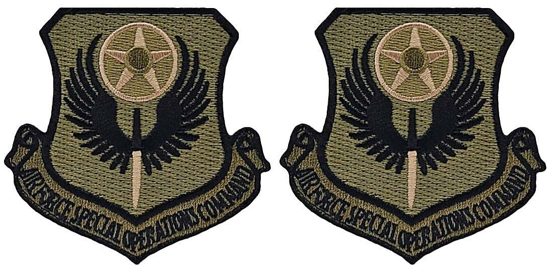 AFSOC Air Force Special Operations Command Tactical Patch  | 2PC HOOK BACK  3"
