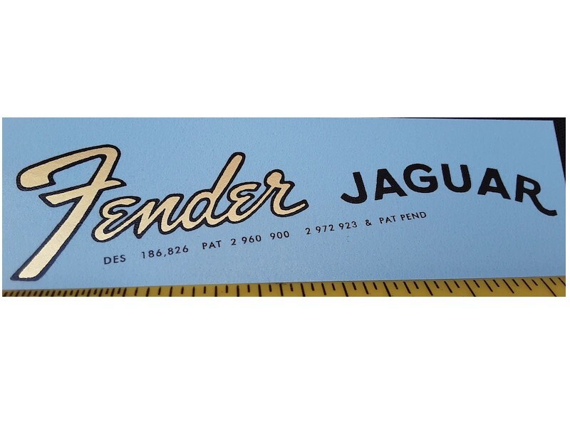 Fender Jaguar   Waterslide Headstock Decal 2 per listing