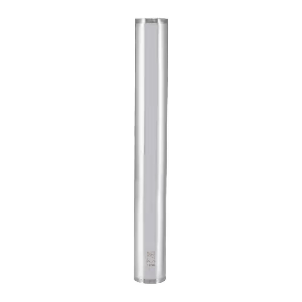 1-1/2 In. X 12 In. Threaded Tube, Chrome