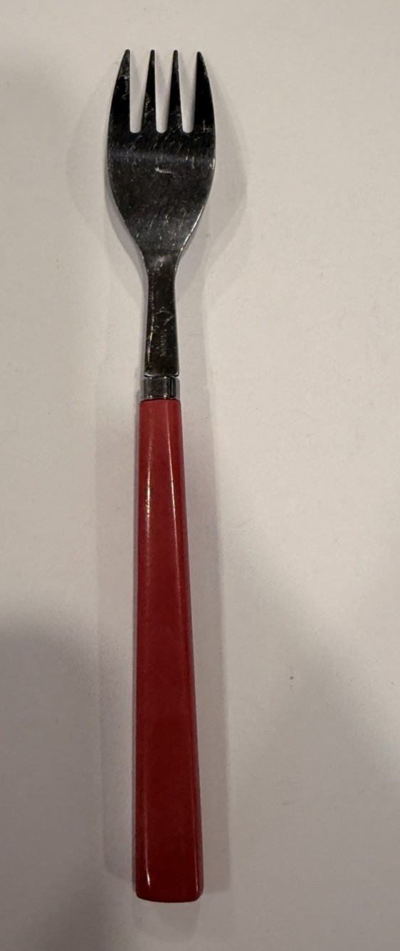 Vintage Mauve Plastic Handle Stainless Replacement Fork Taiwan