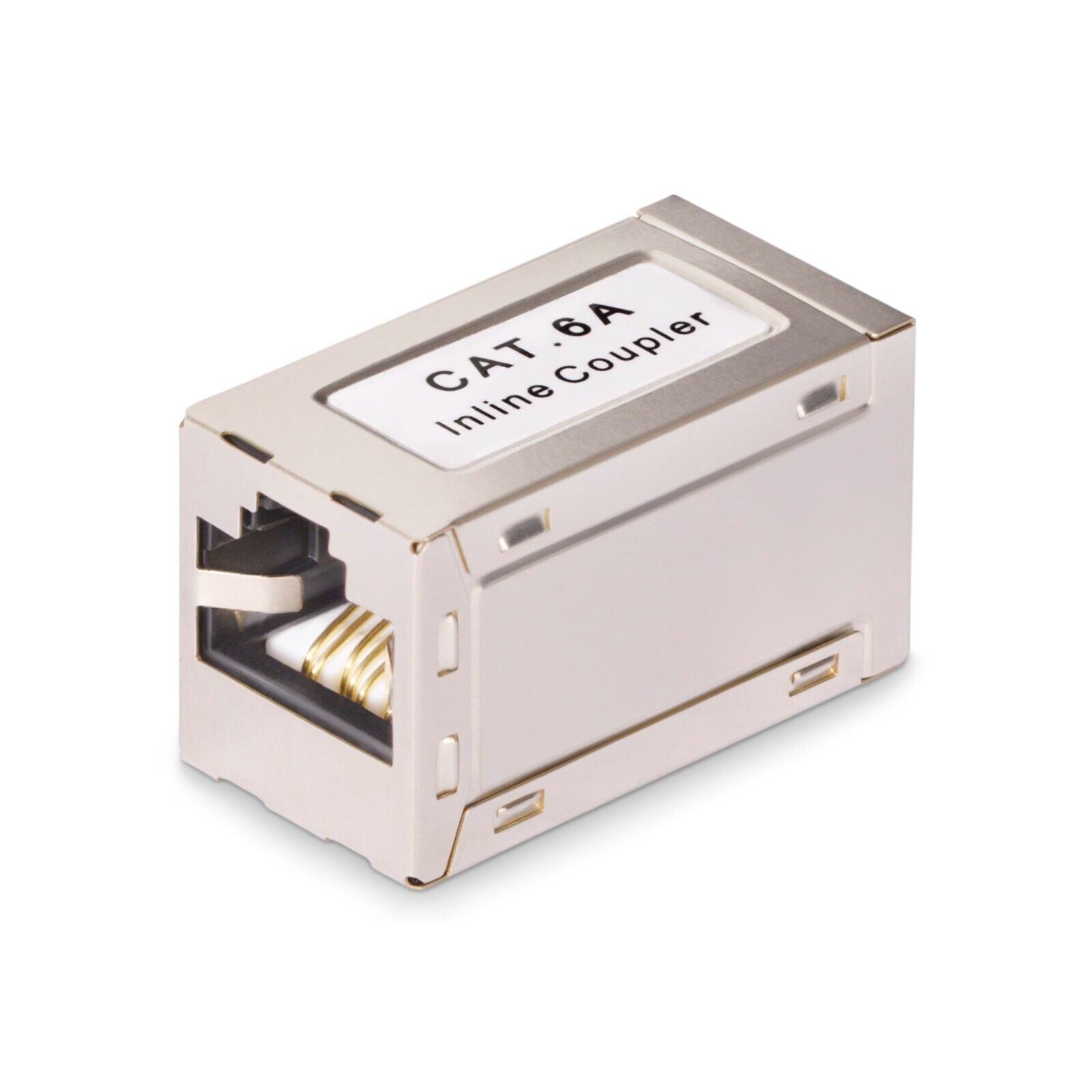 StarTech IN-CAT6A-COUPLER-S1 Shielded RJ45 Coupler CAT6A Ethernet Coupler F/F