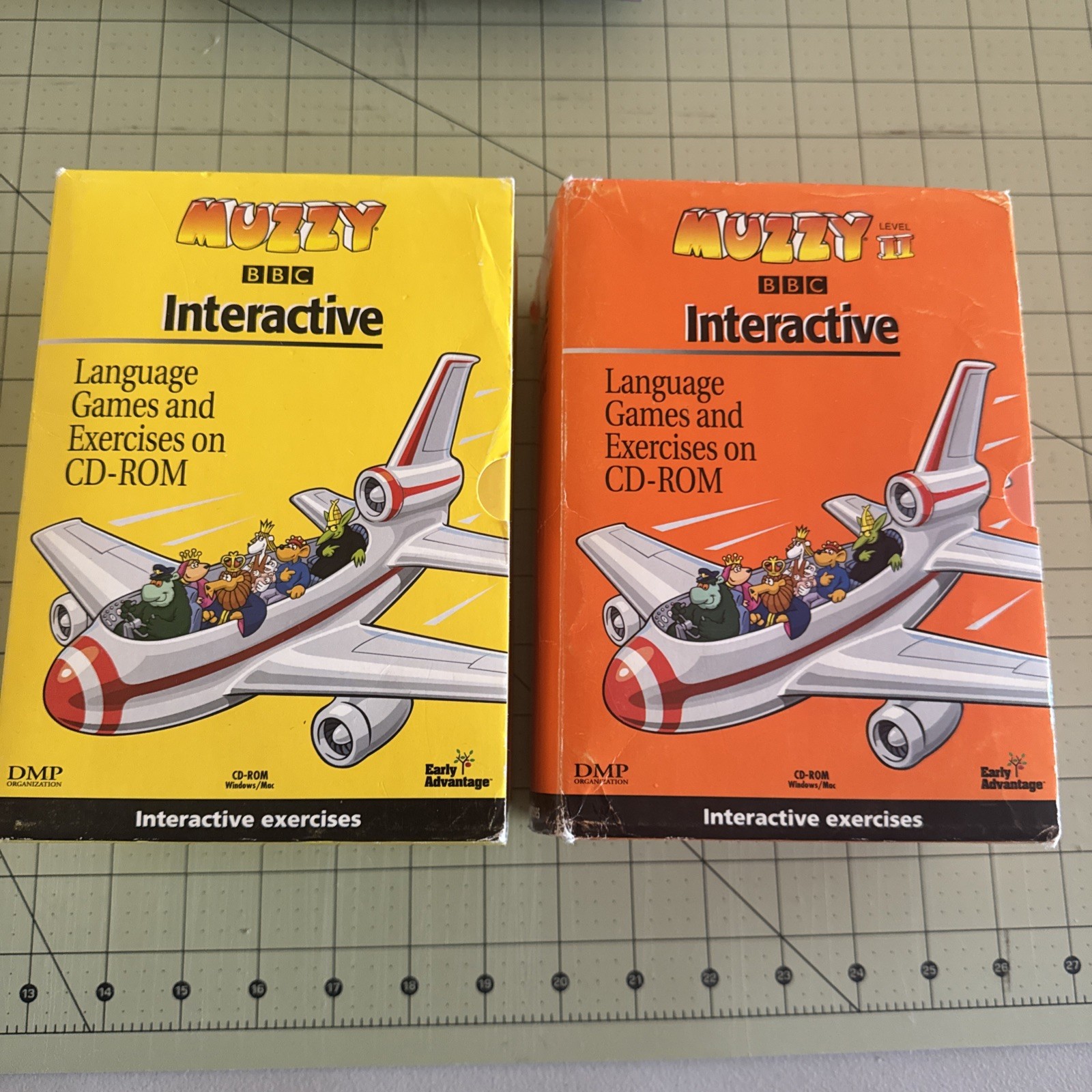 Muzzy BBC French Interactive Language Games & Exercises 6 CD-ROM Box Set Lvl 1 2