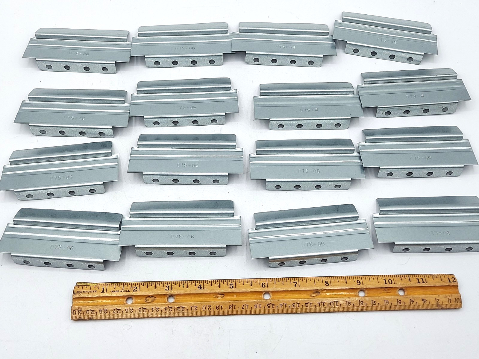 *LOT of 16* Lista Galvanized Cabinet Drawer Dividers 2" x 3-7/8" D75-06 Stanley