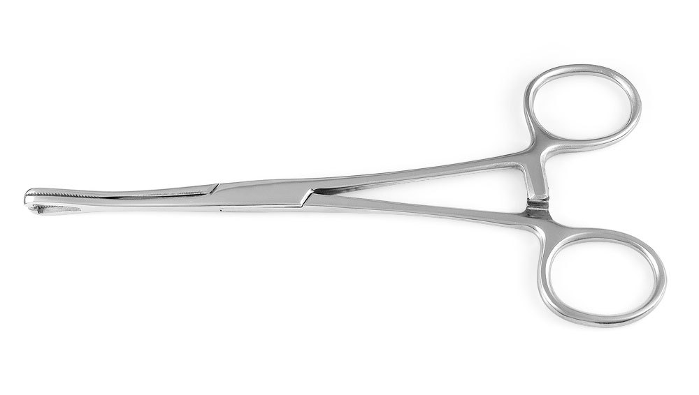 Mini Pennington Forceps 6 inch SLOTTED piercing tool