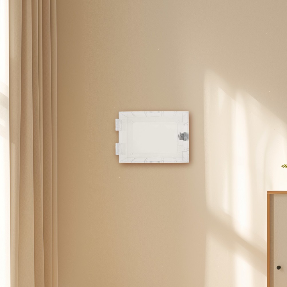 Transparent Thermostat Guard with Lock Durable Acrylic Lockable Cover for Wall